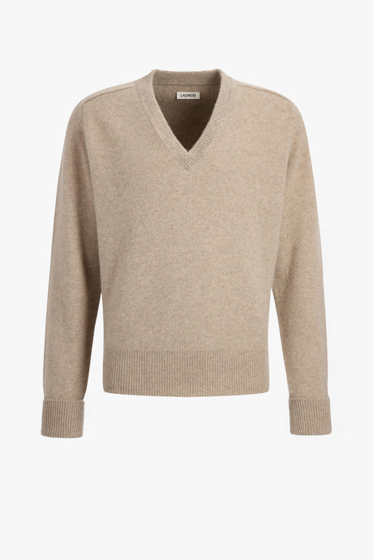 Joey Sweater in Taupe Melange, Ladneri Men - Anita Hass