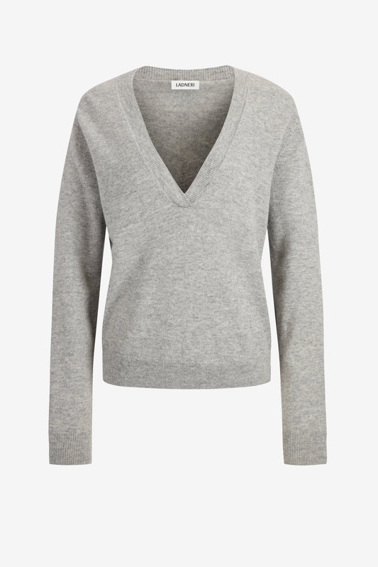 Pullover Pizzo in Hellgrau Ladneri