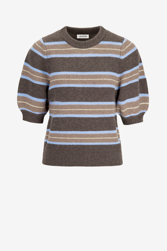Pullover Poupette in Taupe Striped Ladneri