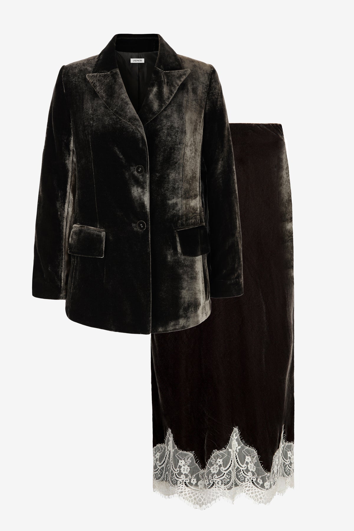 Samt Set in Dark Moss Ladneri