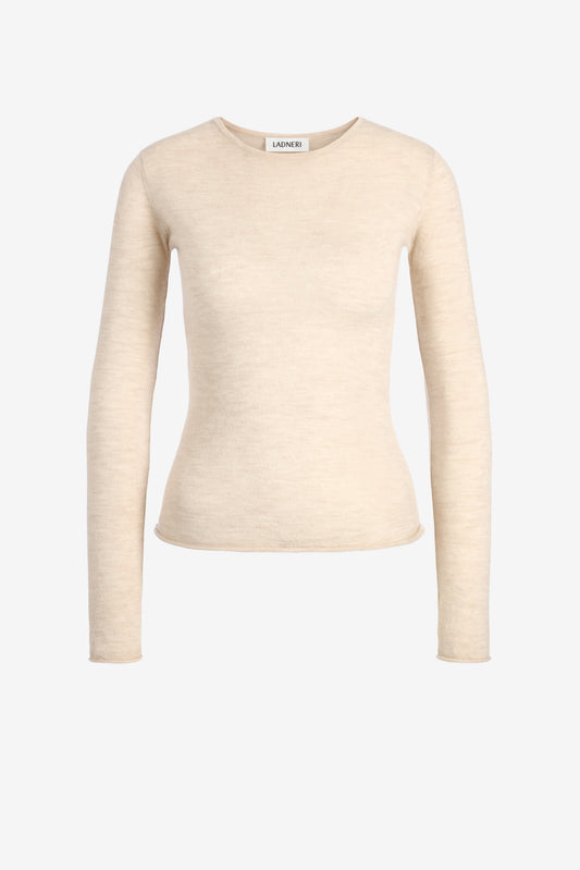 Strickshirt Finest in Ivory Glow Ladneri