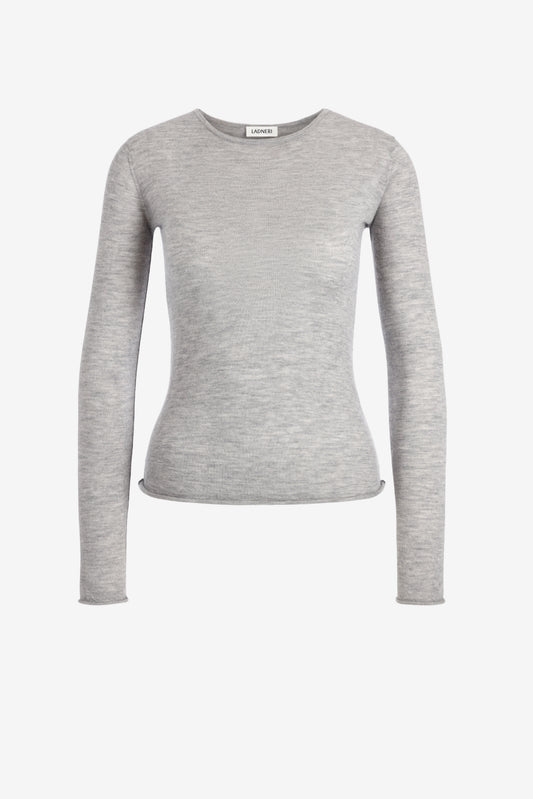 Strickshirt Finest in Silver Haze Ladneri