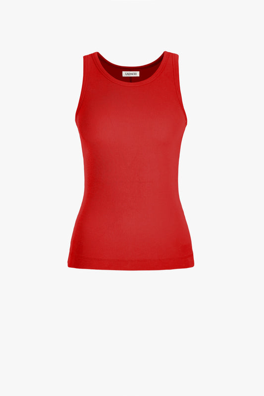 La Coeur Tank Top in Red – Ladneri