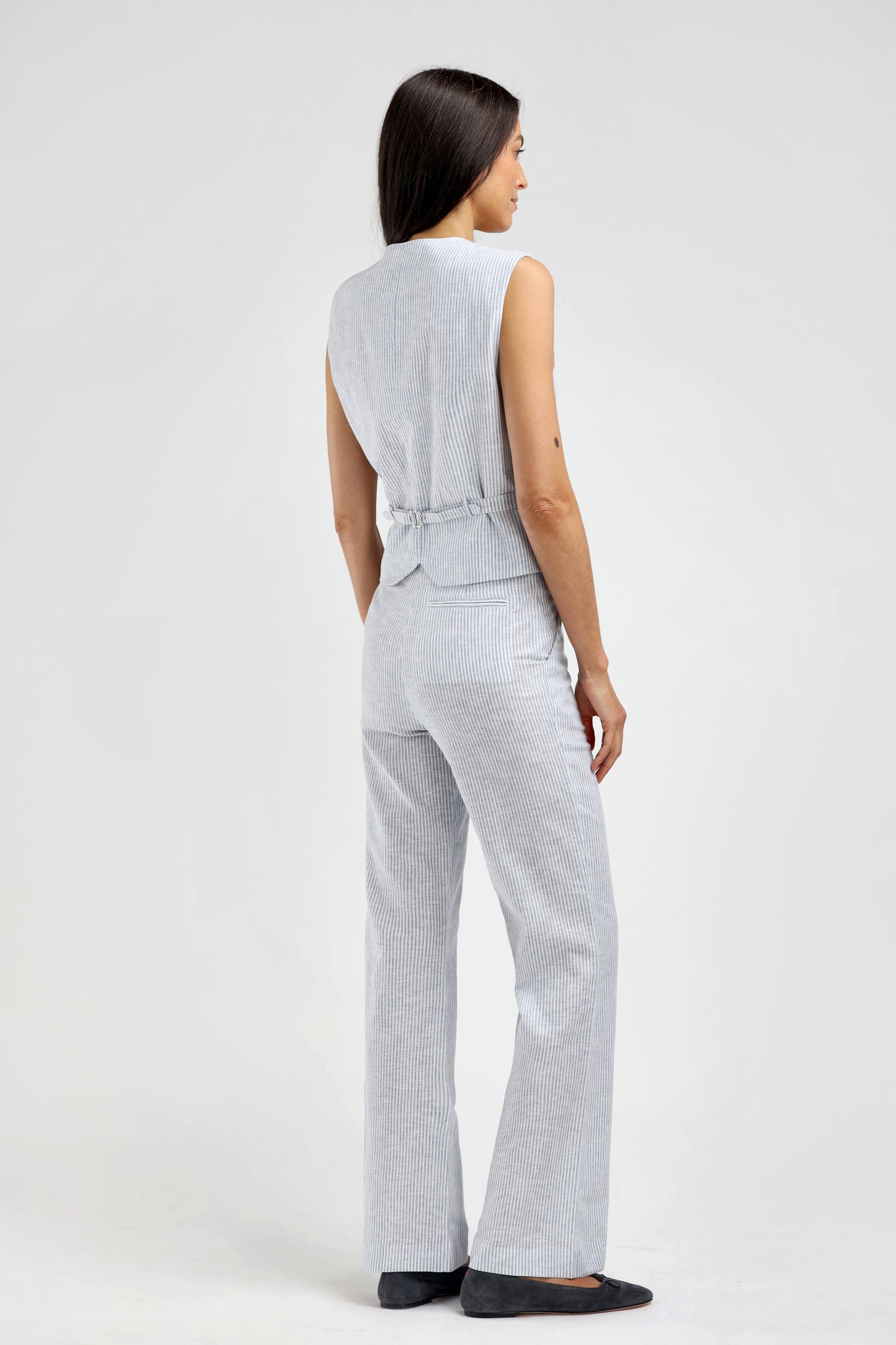 Helena Vest in Light Blue/White – Ladneri
