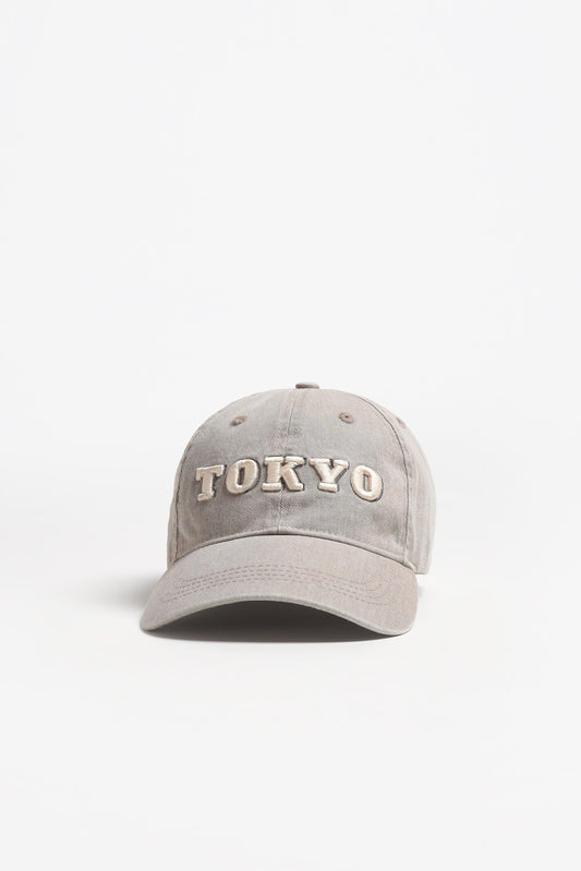 Cap Tokyo in Washed Grey – Ladneri