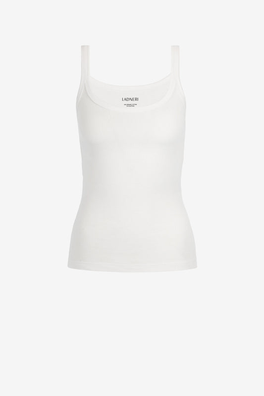 Tank Top Le Mans in Weiß – Ladneri
