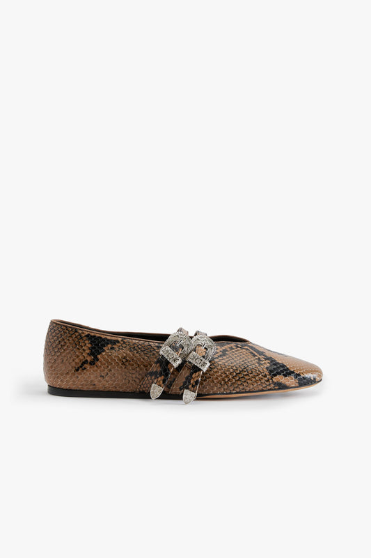 Loafer Claudia in Snake/Silver Le Monde Beryl