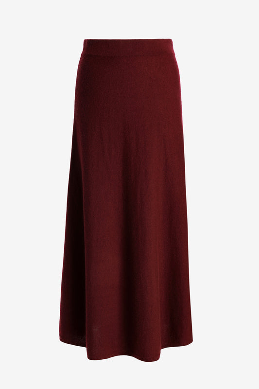 Torie's Skirt in Deep Plum by Lisa Yang - Anita Hass