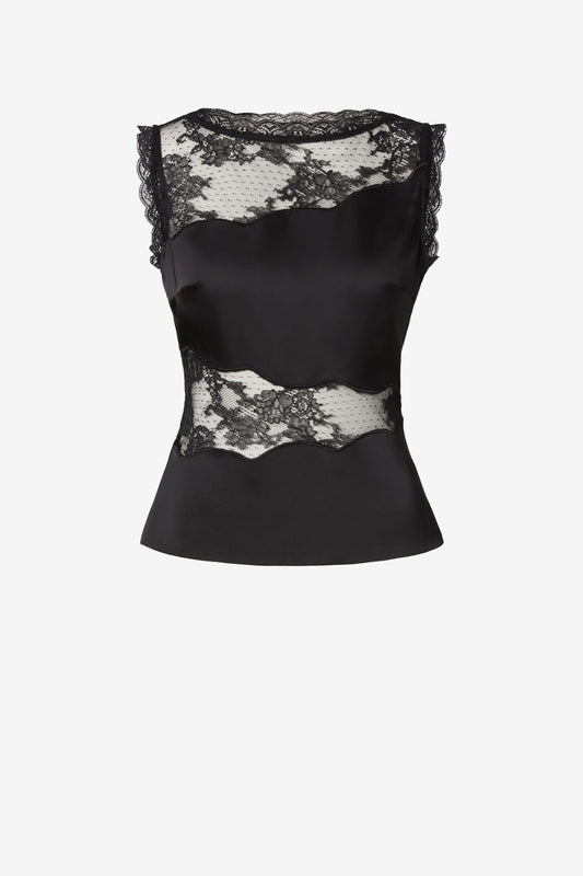 Top Desire Lace in Black Malina - Anita Hass