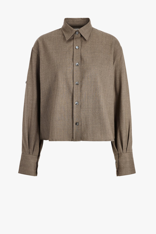 Bluse Button Sleeve in Stone Maria McManus