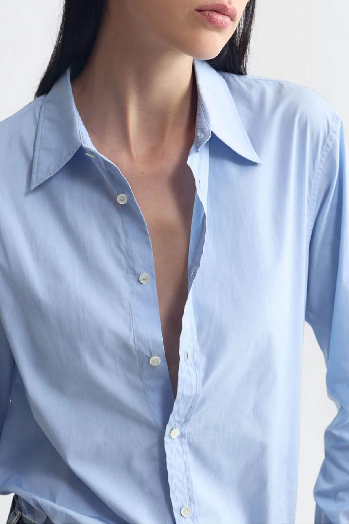 Bluse Ziggy in Light Blue Nili Lotan