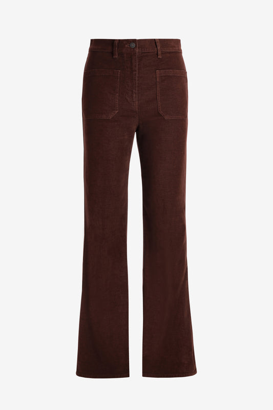 Florence Velvet Pants in Cabernet by Nili Lotan