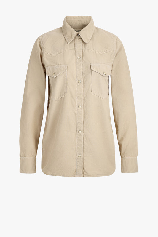 Kordbluse Travis in Travertine Nili Lotan