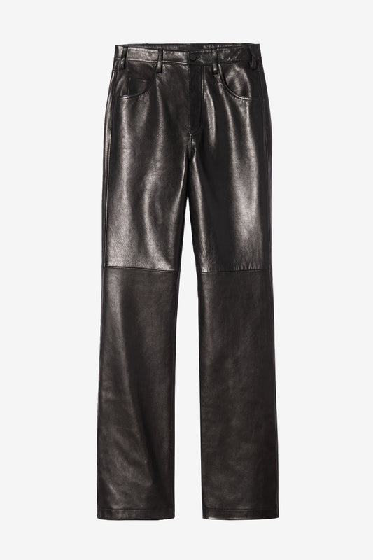 Joan Leather Pants in Black by Nili Lotan - Anita Hass