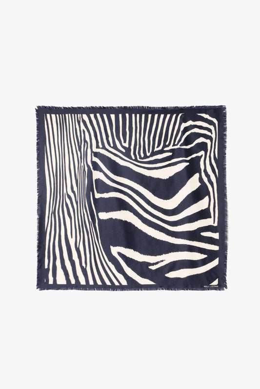 Seidentuch Zebra in Black/Ivory Nili Lotan