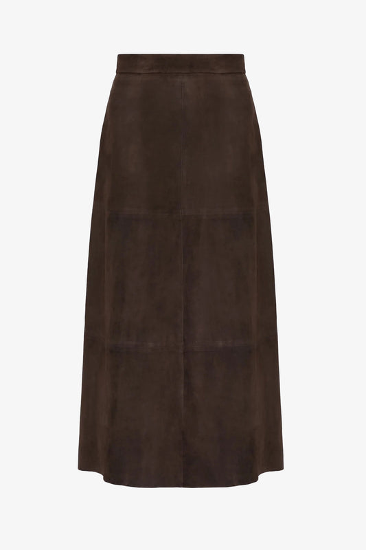 Lederrock Fiorire in Braun S Max Mara