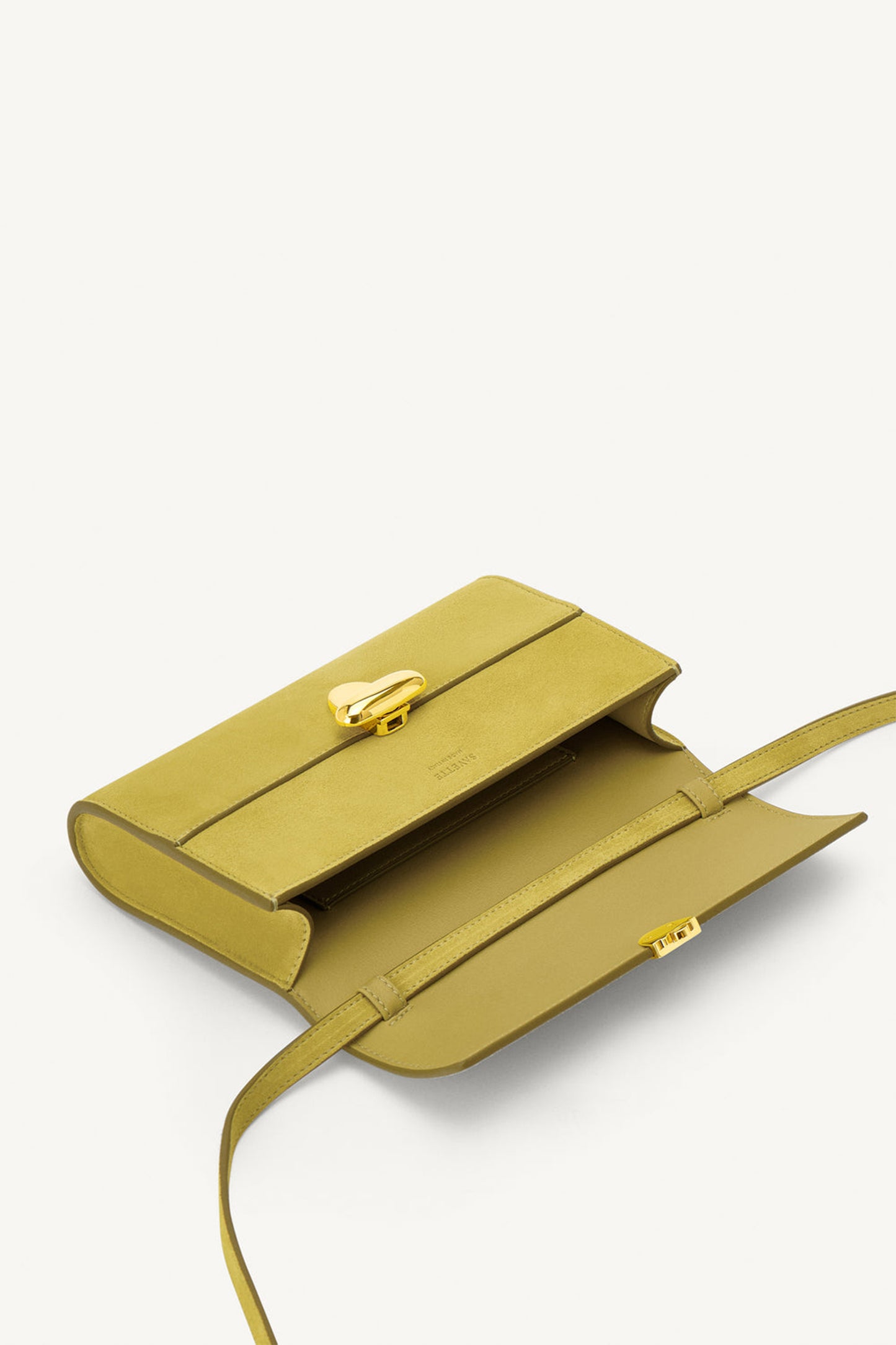 Tasche Symmetry Mini in Suede ChartreuseSavette - Anita Hass