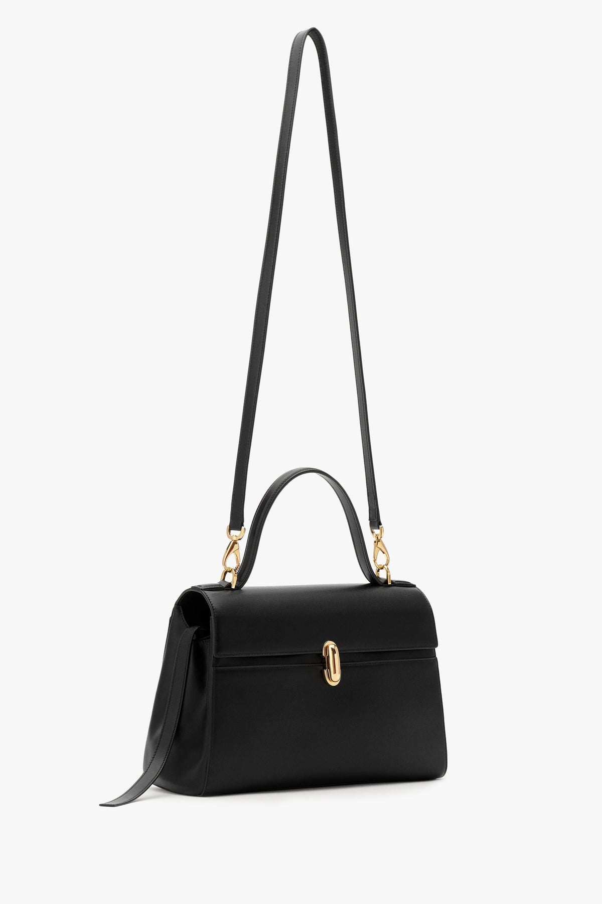 Soft Symmetry Bag in Black Savette