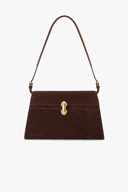 Tasche Symmetry in Espresso Suede Savette