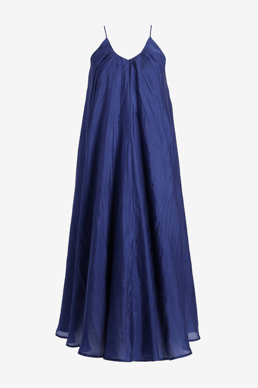 Merrylin Maxi Silk Dress in BlueThe Rose Ibiza - Anita Hass