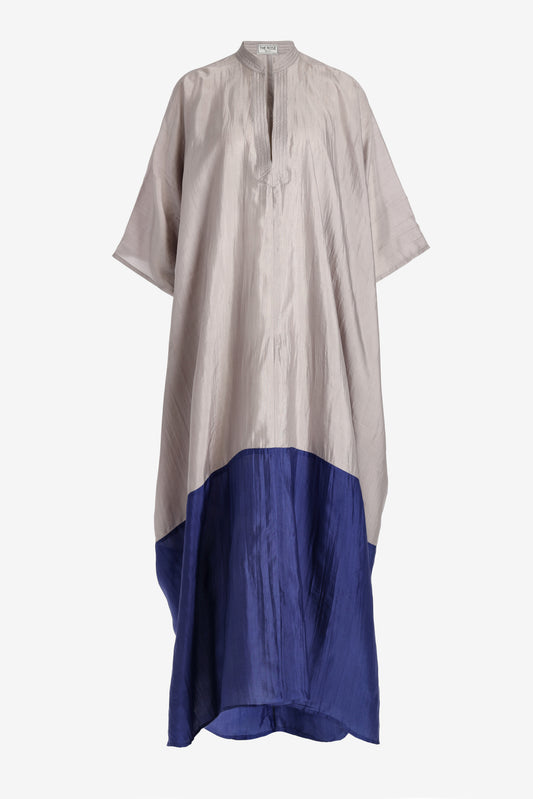 Two-Tone Tunic in Gray/Blue: The Rose Ibiza - Anita Hass