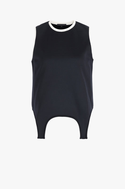 Haut en maille Active Flip bleu marine Tibi - Anita Hass