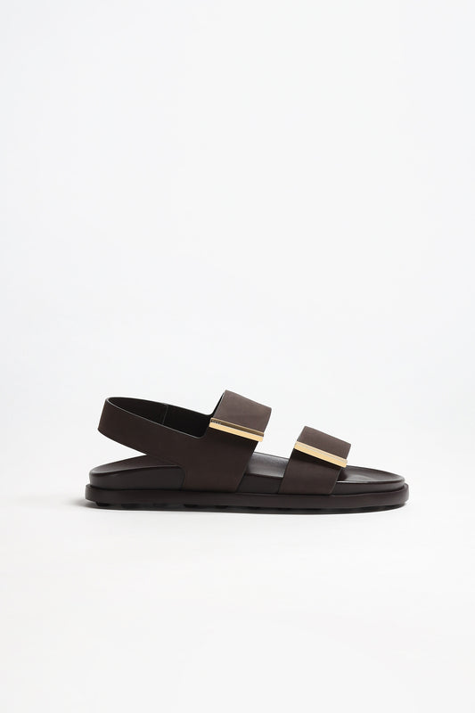 Sandale Velcro in Taupe Nubuk Tod's