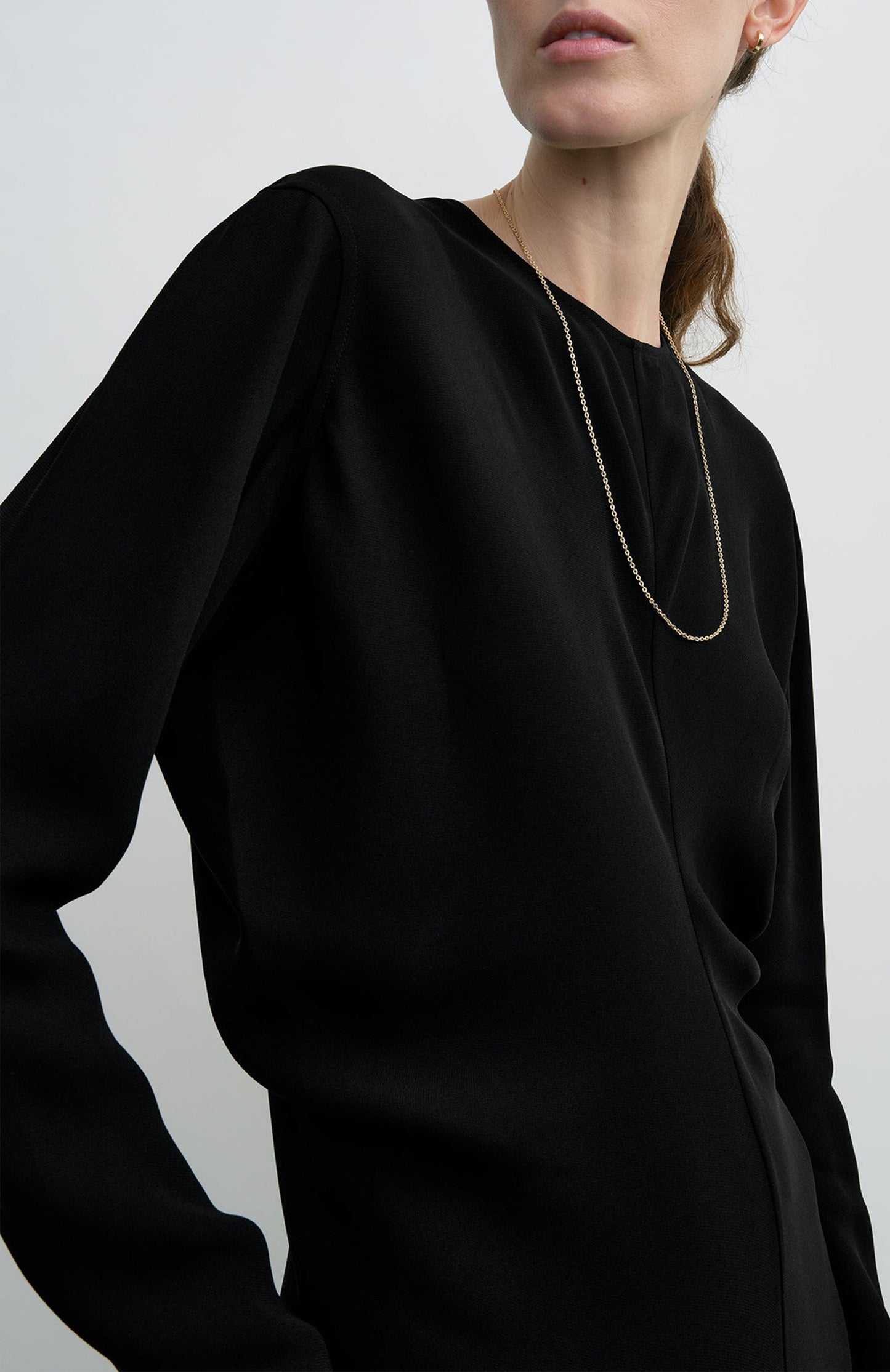 Kleid Slouch Waist in SchwarzToteme - Anita Hass