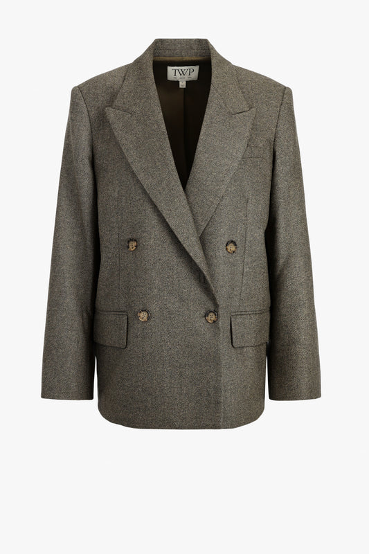 Blazer Harper in Herringbone Tea TWP Clothing