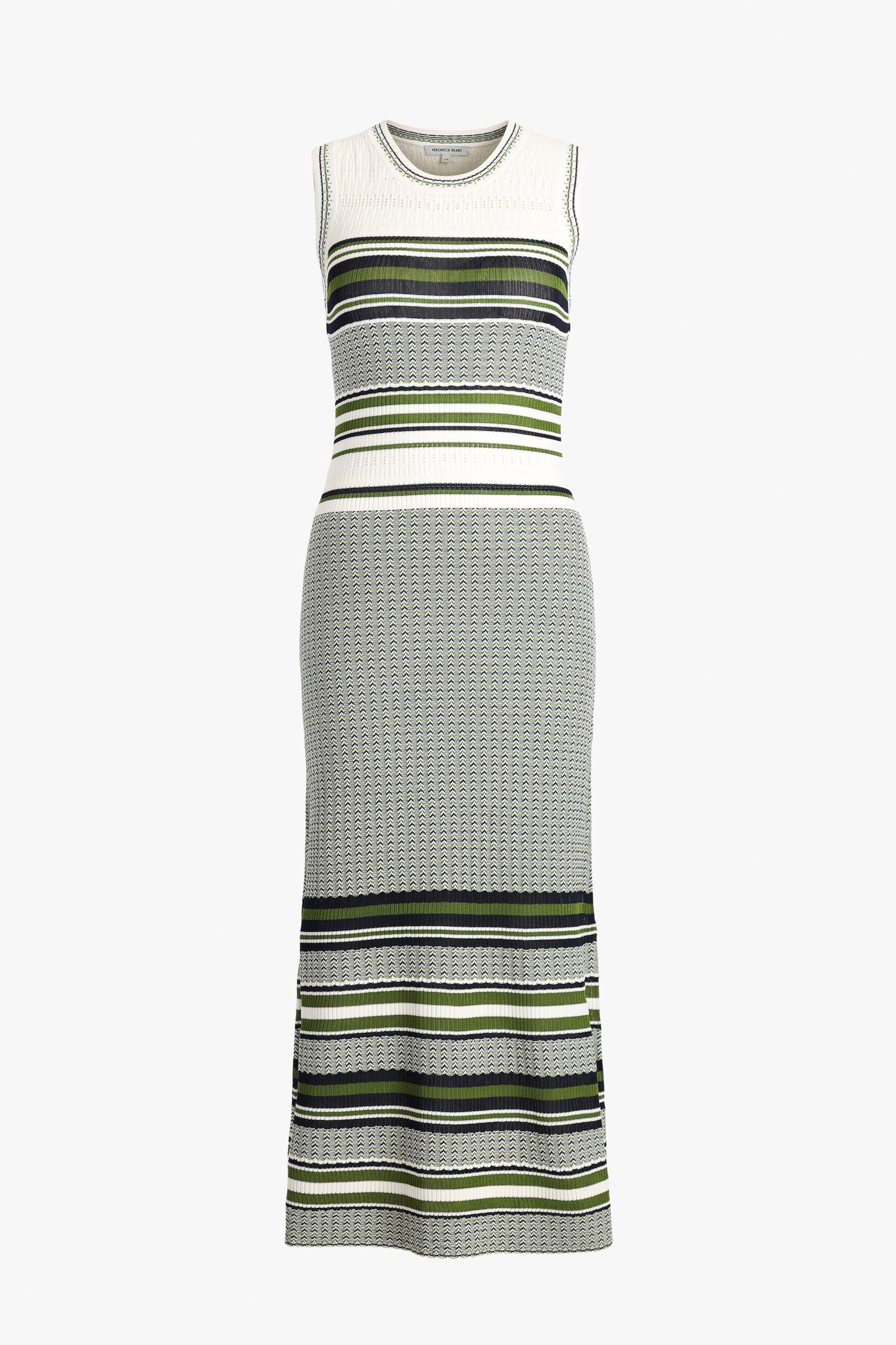 Kleid Dawna Knit in Navy/Cactus Veronica Beard