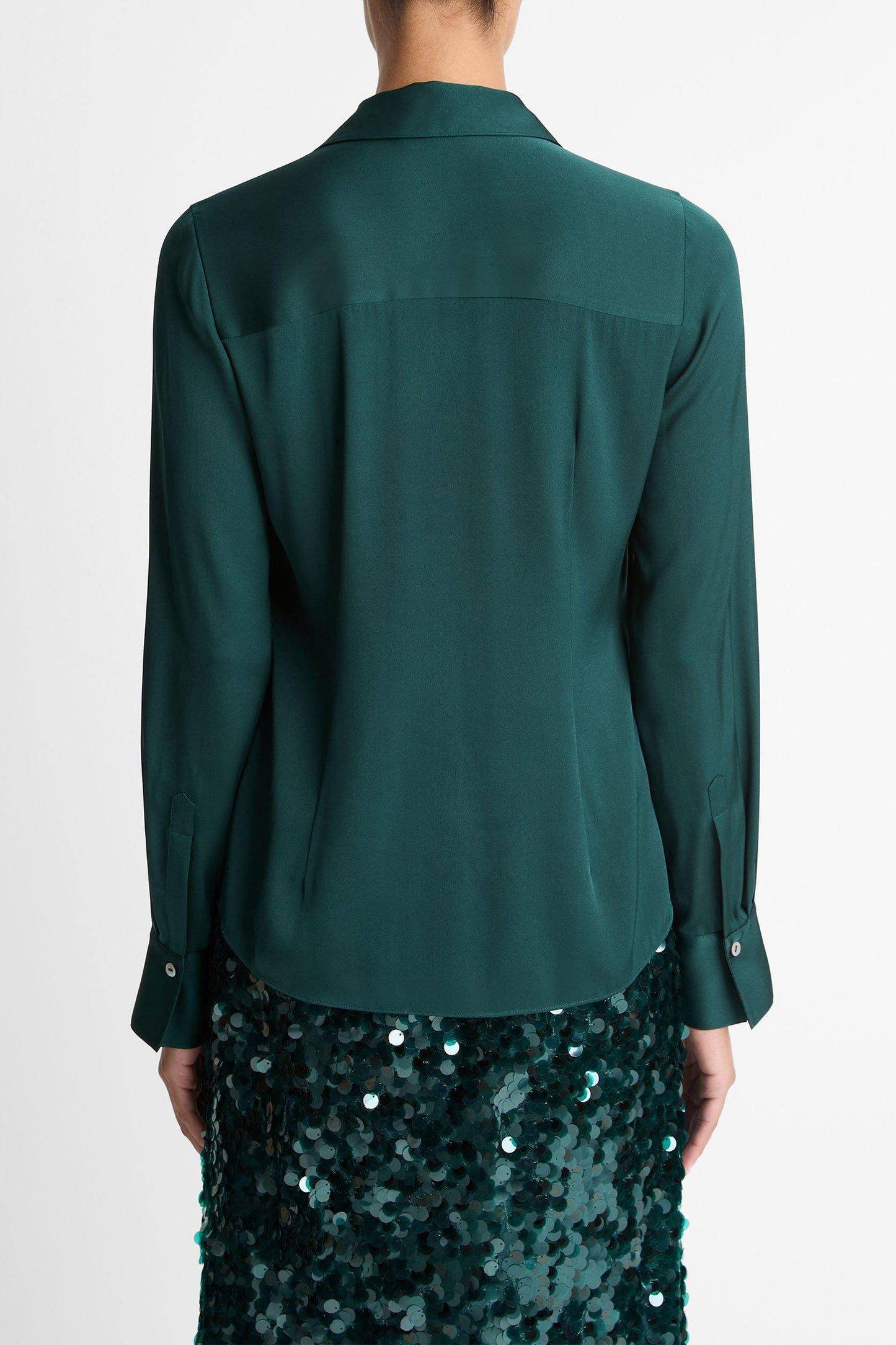 Bluse Slim Fit in JuniperVince - Anita Hass