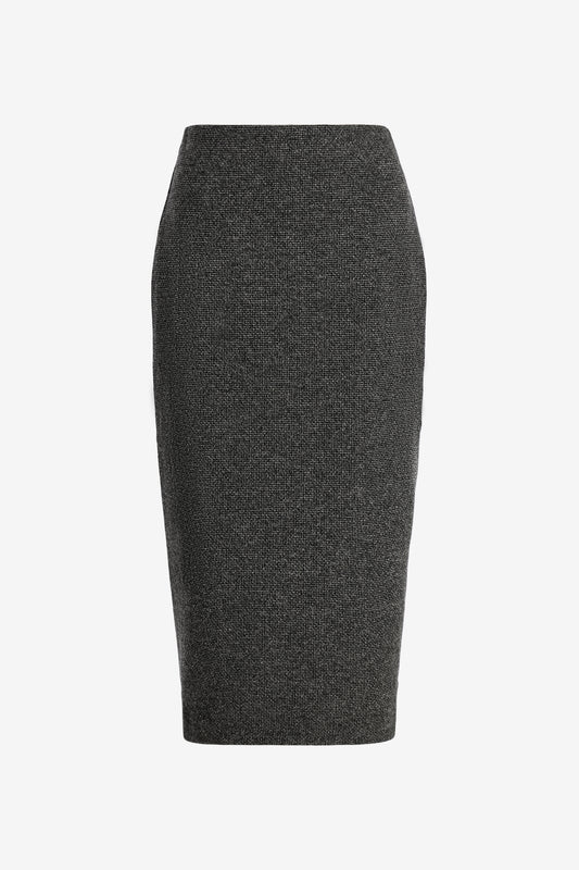 Skirt in Houndstooth Gray/Black