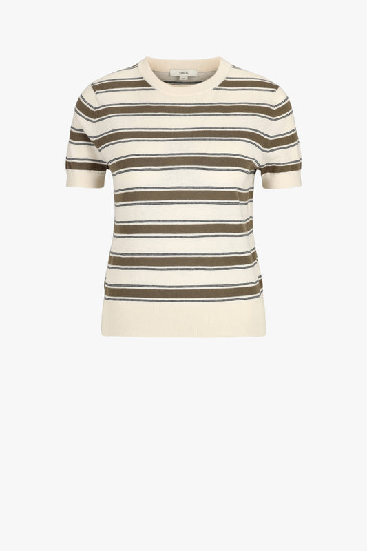 Strickshirt in Artichoke Striped Vince