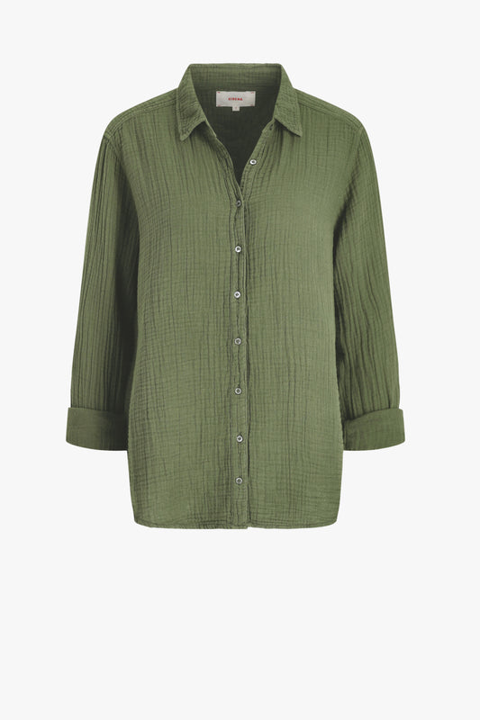 Scout Blouse in Olive Moss by Xírena - Anita Hass