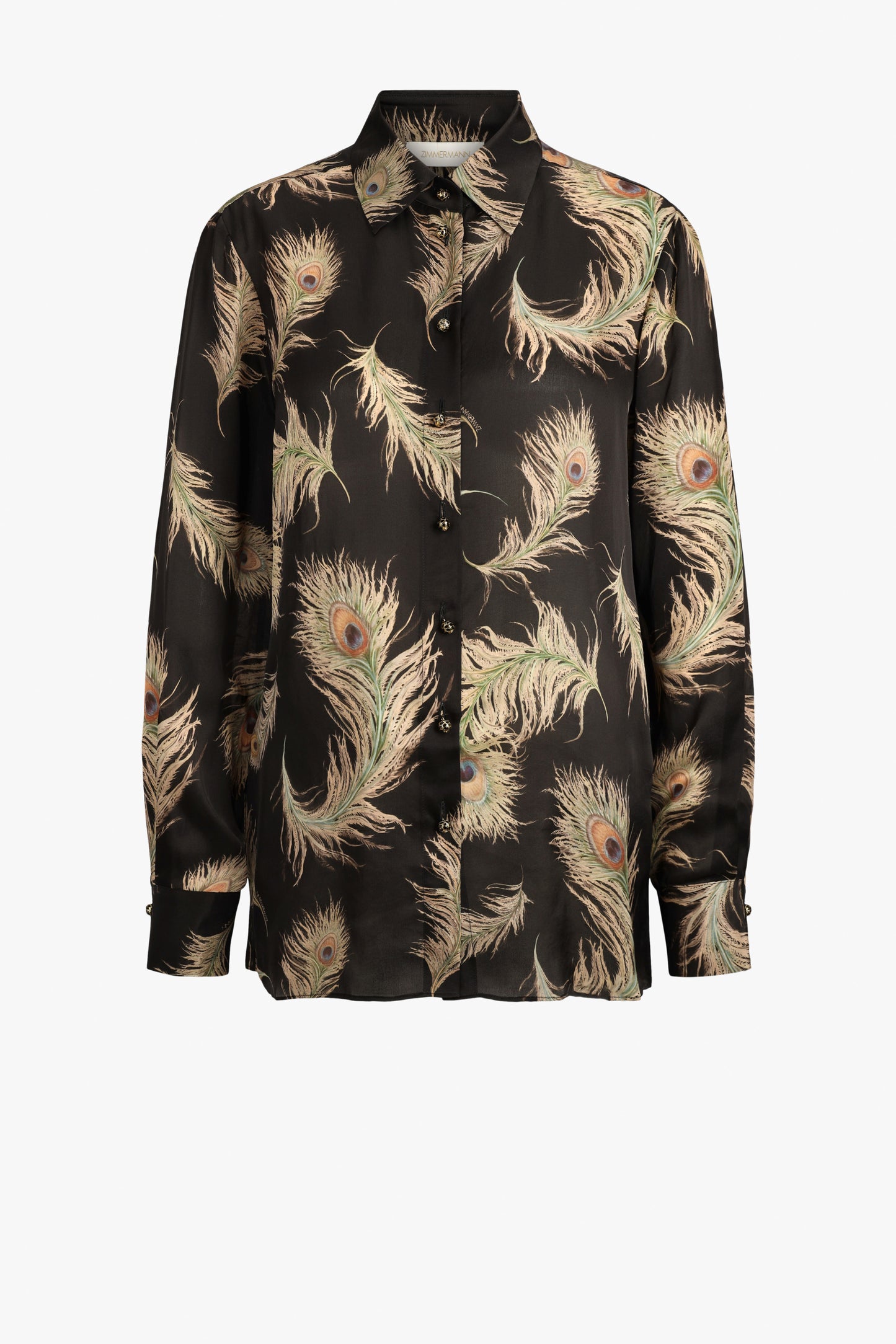 Valiant Blouse in Black Feather