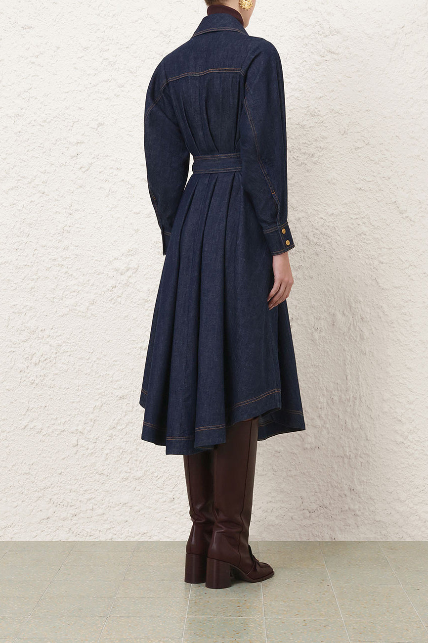 Denim Dress in Harbor Blue