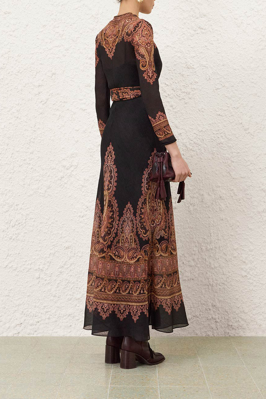 Kleid Ascent Sheath in Rose Paisley Zimmermann