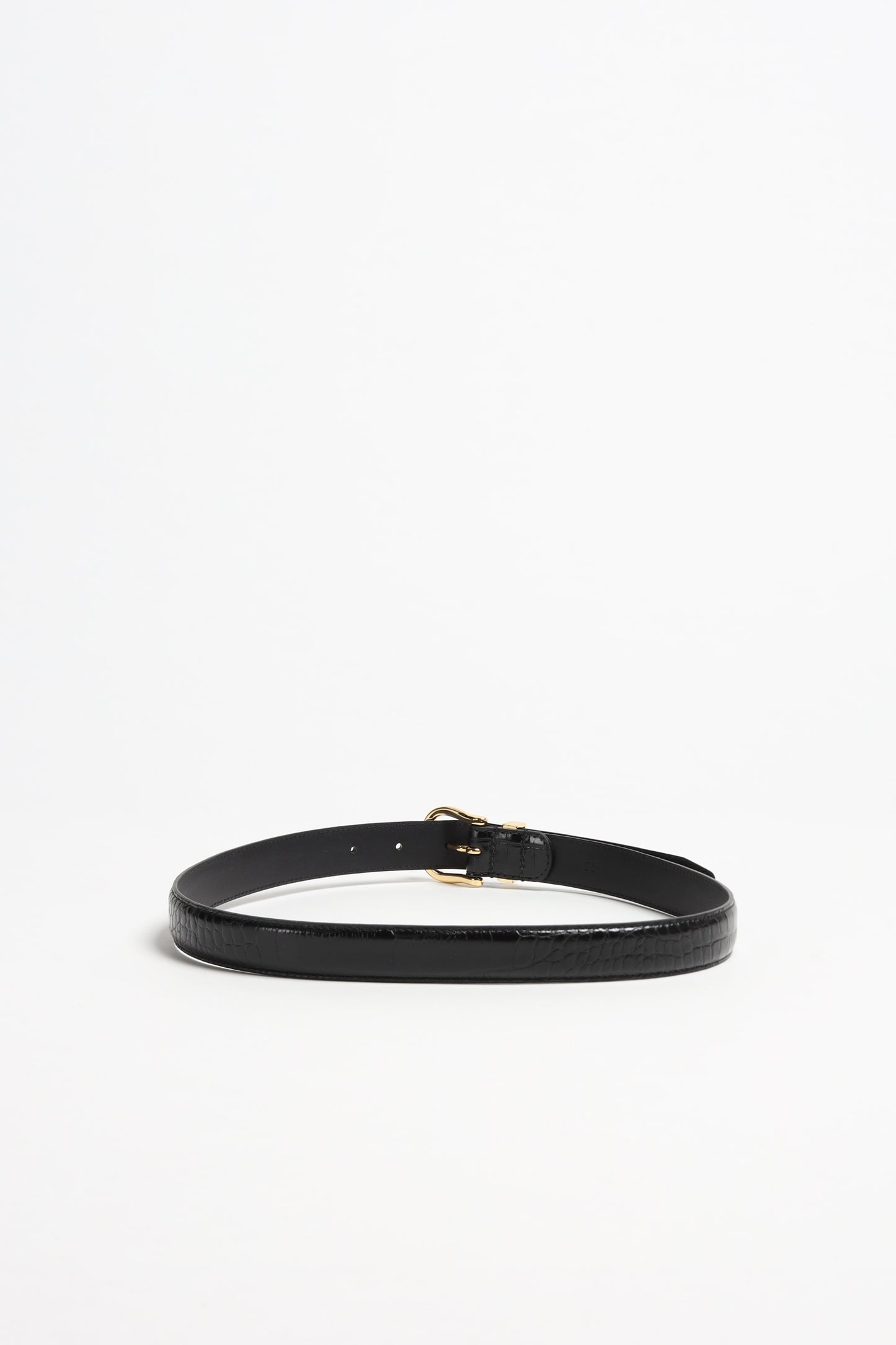 Gürtel Louise Croc in Schwarz Nili Lotan