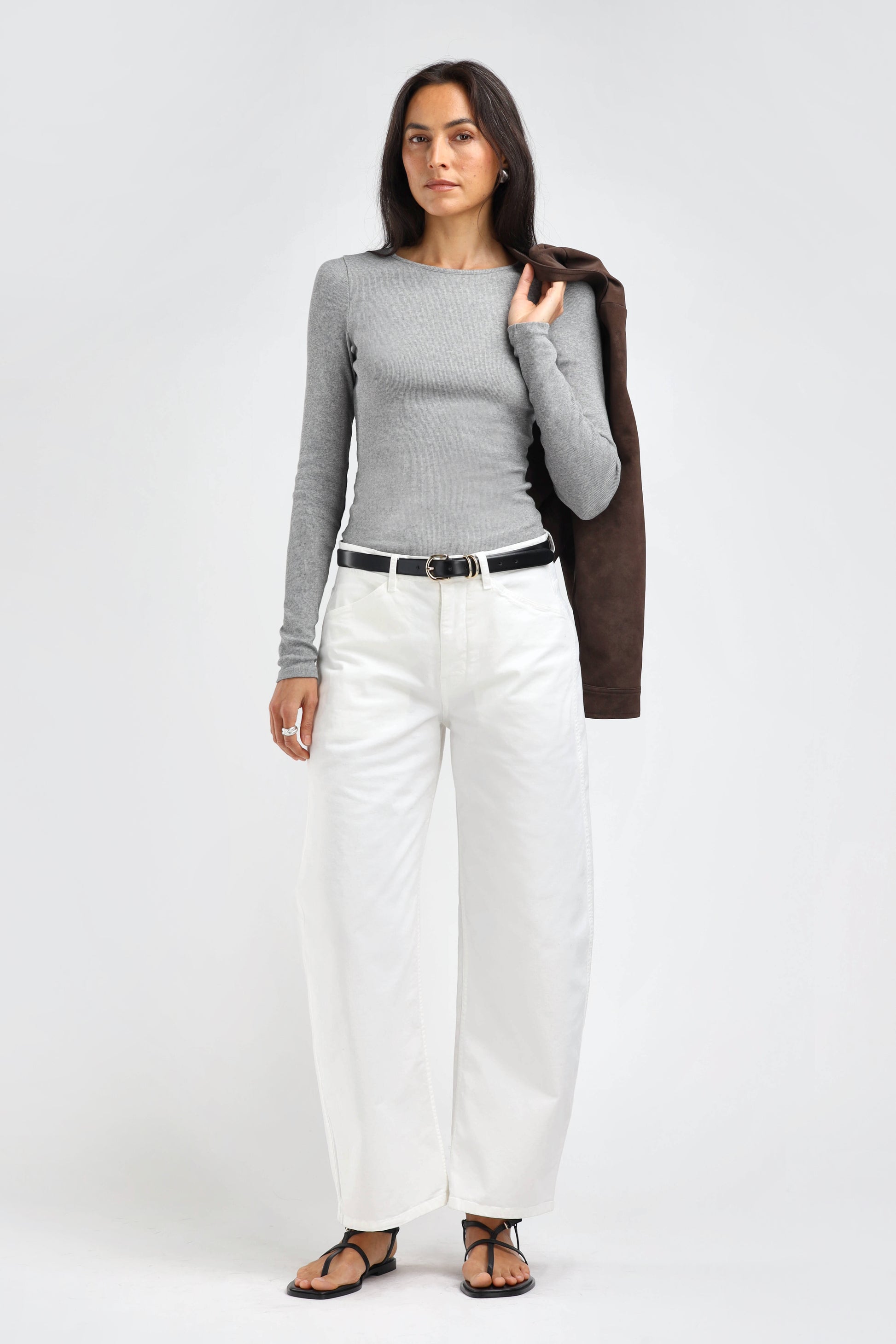 Longsleeve Line in Grau MelangeLadneri - Anita Hass