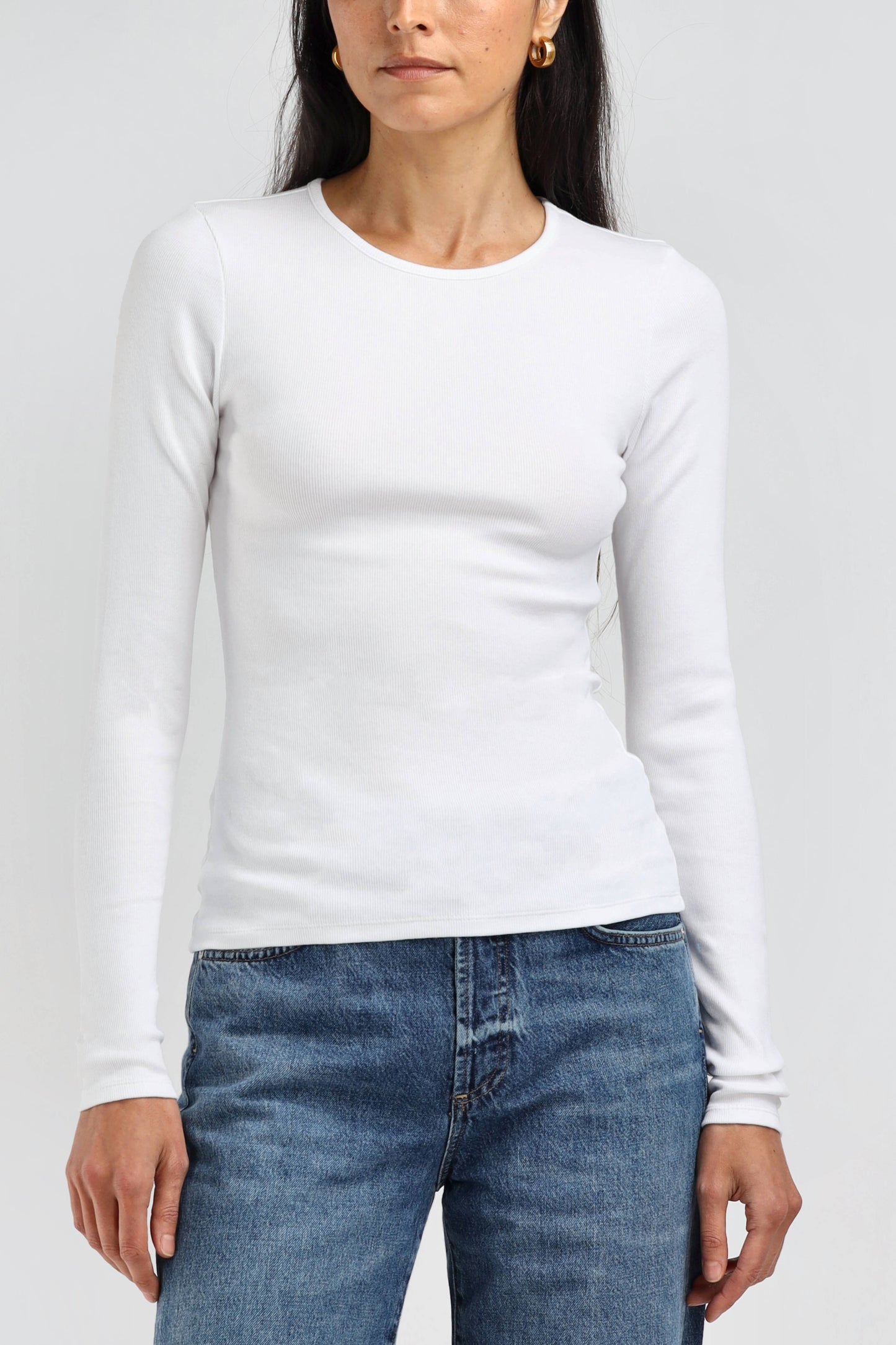 Longsleeve Line in WeißLadneri - Anita Hass