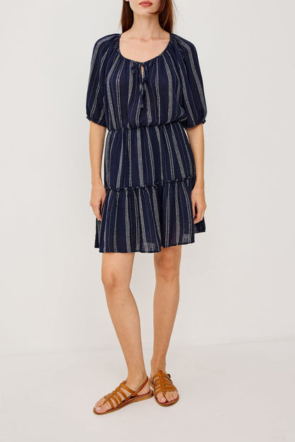 Saba dress in Marina Stripe