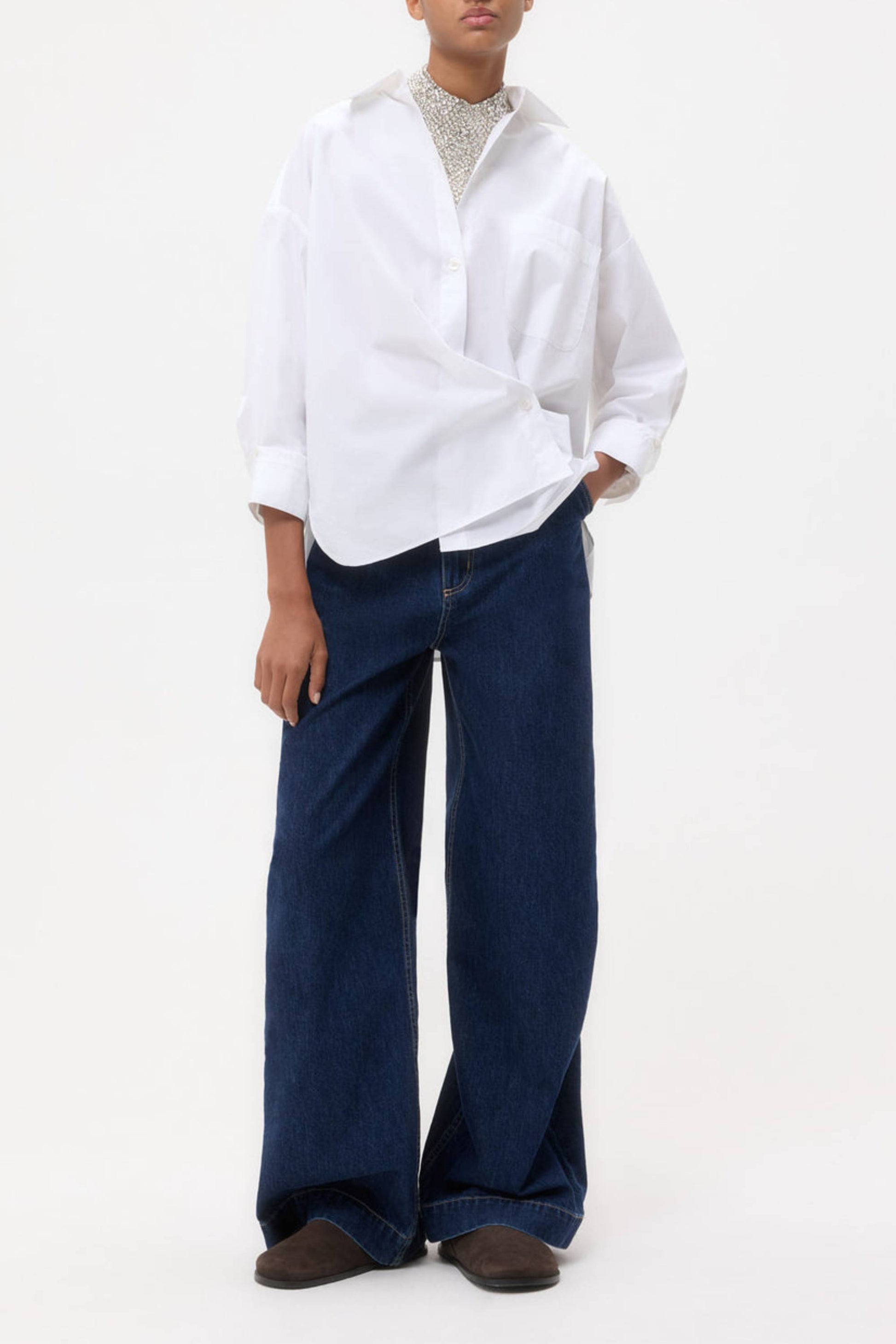 Bluse New Earl in WhiteTWP Clothing - Anita Hass