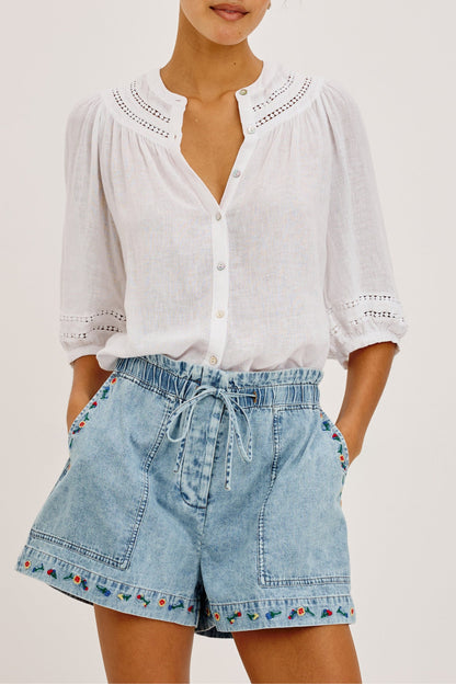Bluse Theia in WeißRails - Anita Hass