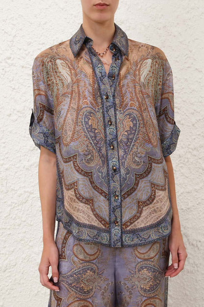 Bluse Wanderlust in Tapestry BlueZimmermann - Anita Hass