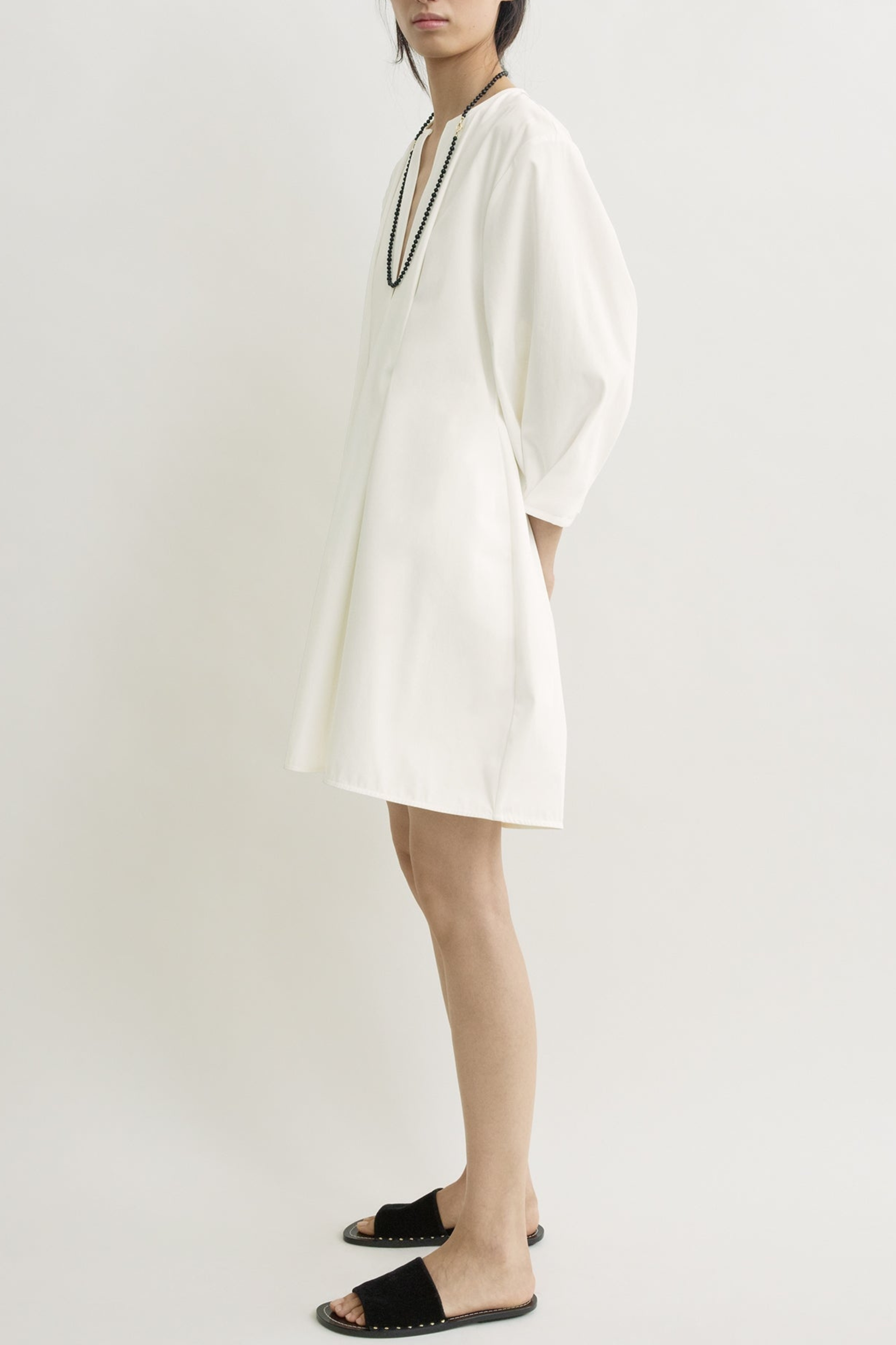 Kleid Balloon Sleeve in WeißToteme - Anita Hass