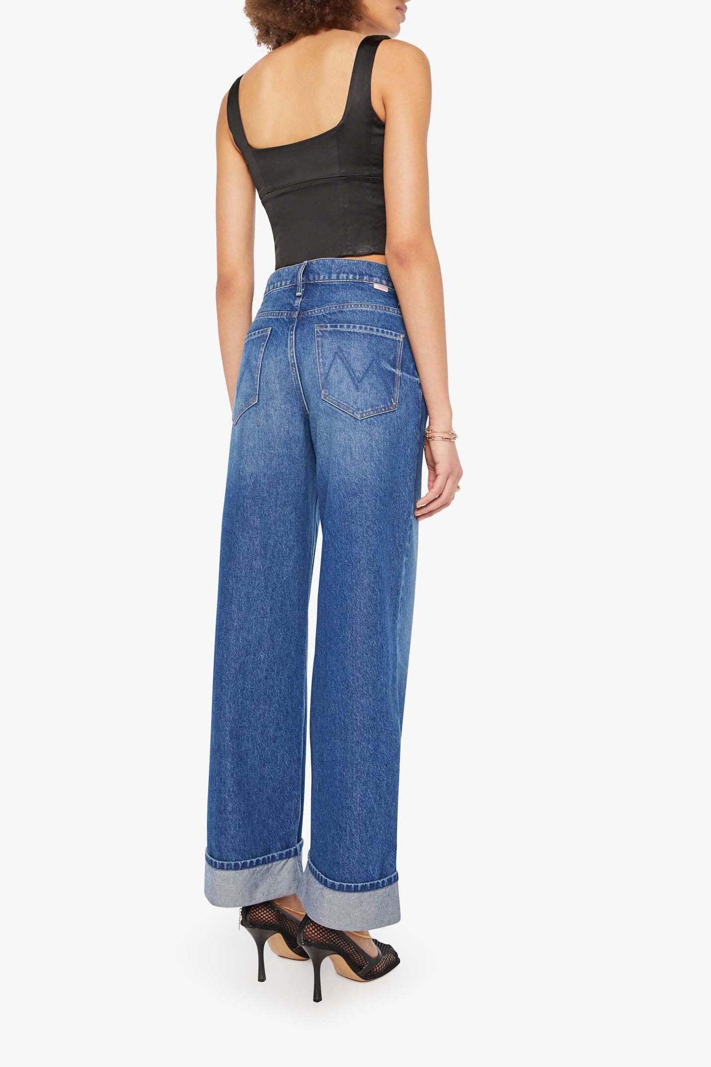 Jeans Snacks! The Smoothie Skimp Cuff in Hot StuffMother - Anita Hass