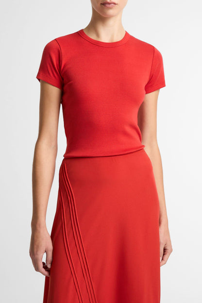 T-shirt 90's Shrunken in Poppy