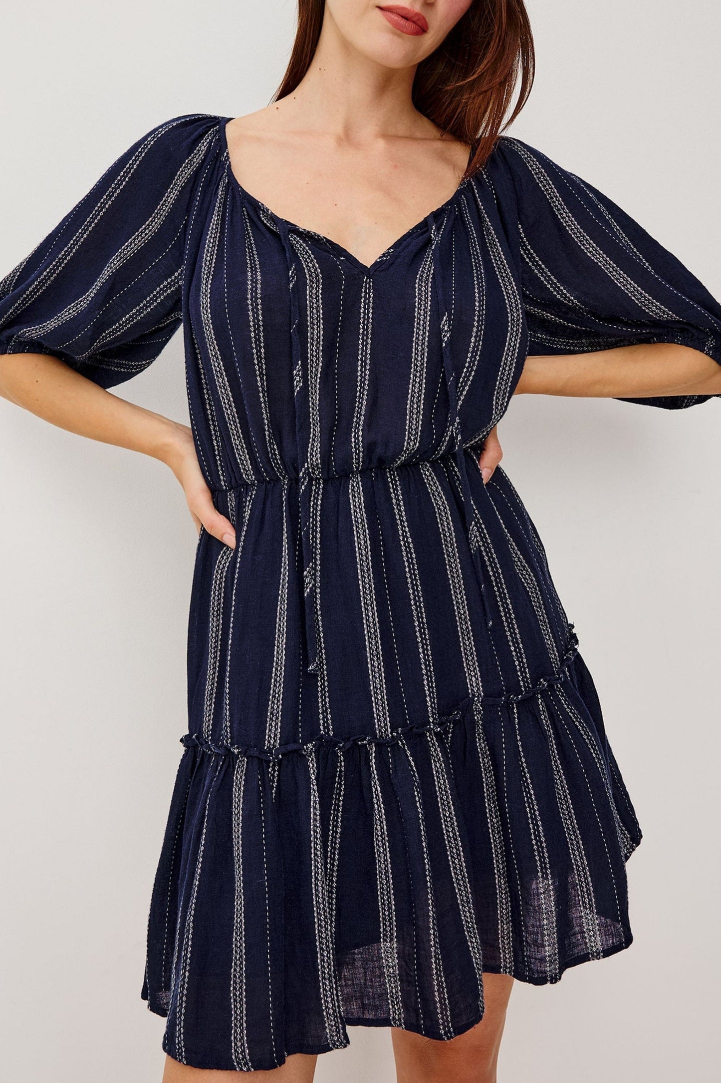 Saba dress in Marina Stripe
