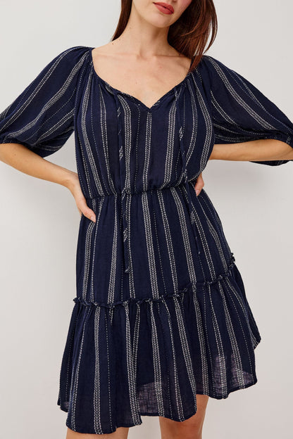 Saba dress in Marina Stripe