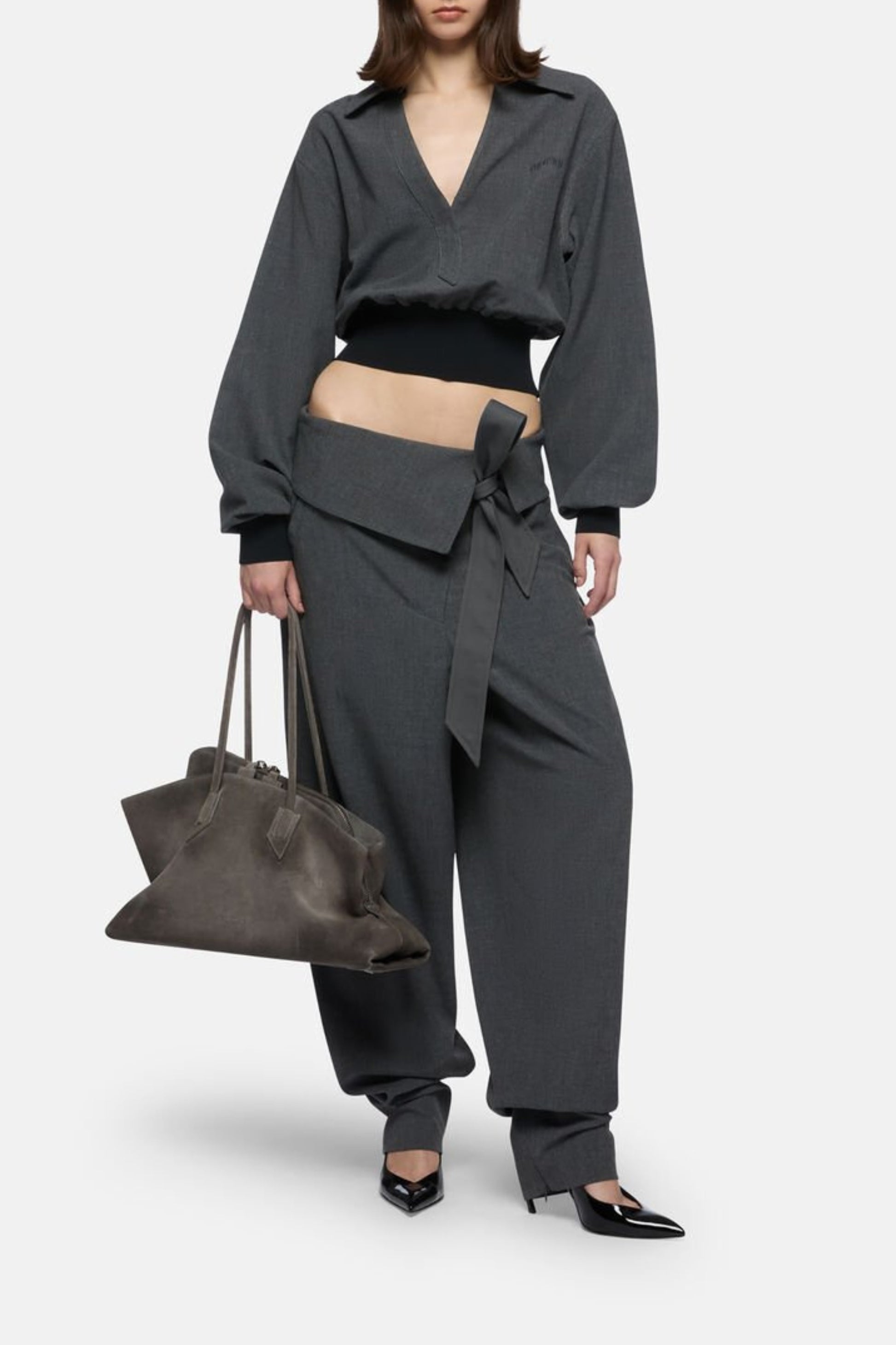 Hose Turn-Up in GrauThe Attico - Anita Hass